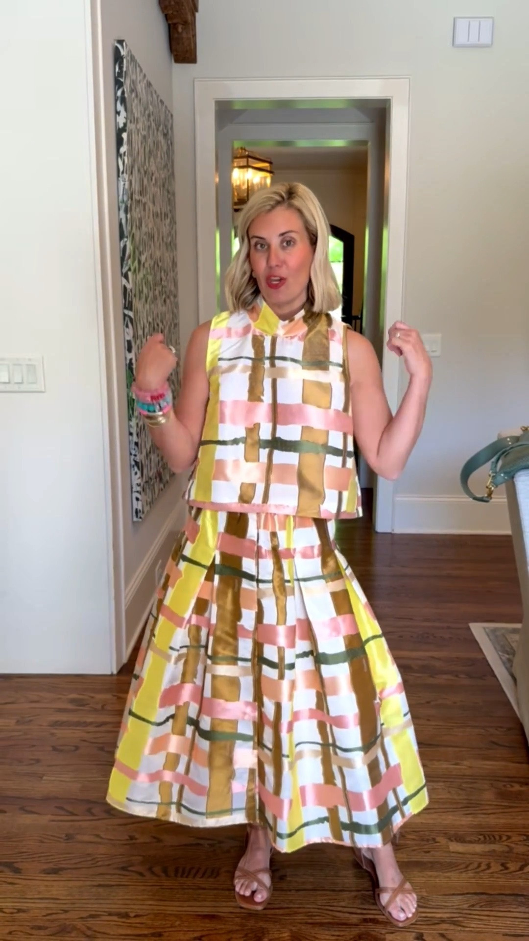 SET ON SALE!!
Gorgeous set that you will wear on repeat. I wear the pieces separately for different looks. This is a definite, yes! 
Top & Skirt - xs
Sandal - 8 tts￼
*use Catherine20 at A+B

#LTKOver40 #LTKstorytime #LTKmomlife