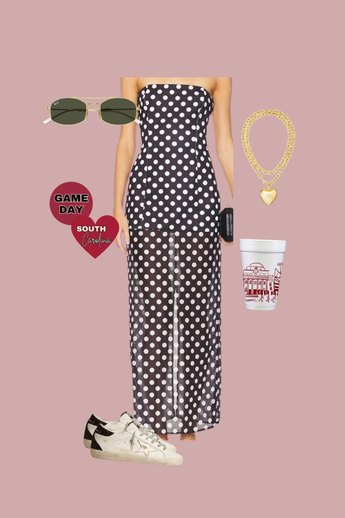 South Carolina black and red college football Gameday outfit ! 

#LTKStyleTip #LTKSeasonal