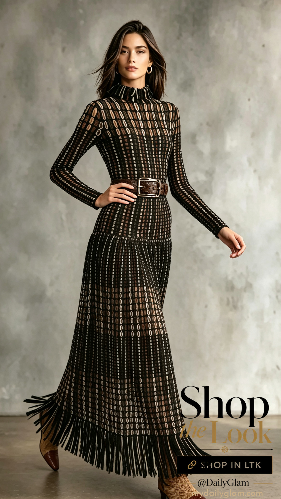 Retro Knit Maxi Dress with Belt & Fringe Fall Outfit

#RetroFallDress #BeltedMaxiDress #FringeDetails #FallOOTD #TexturedDress 

 #LTKootd #LTKOver40 #LTKWedding