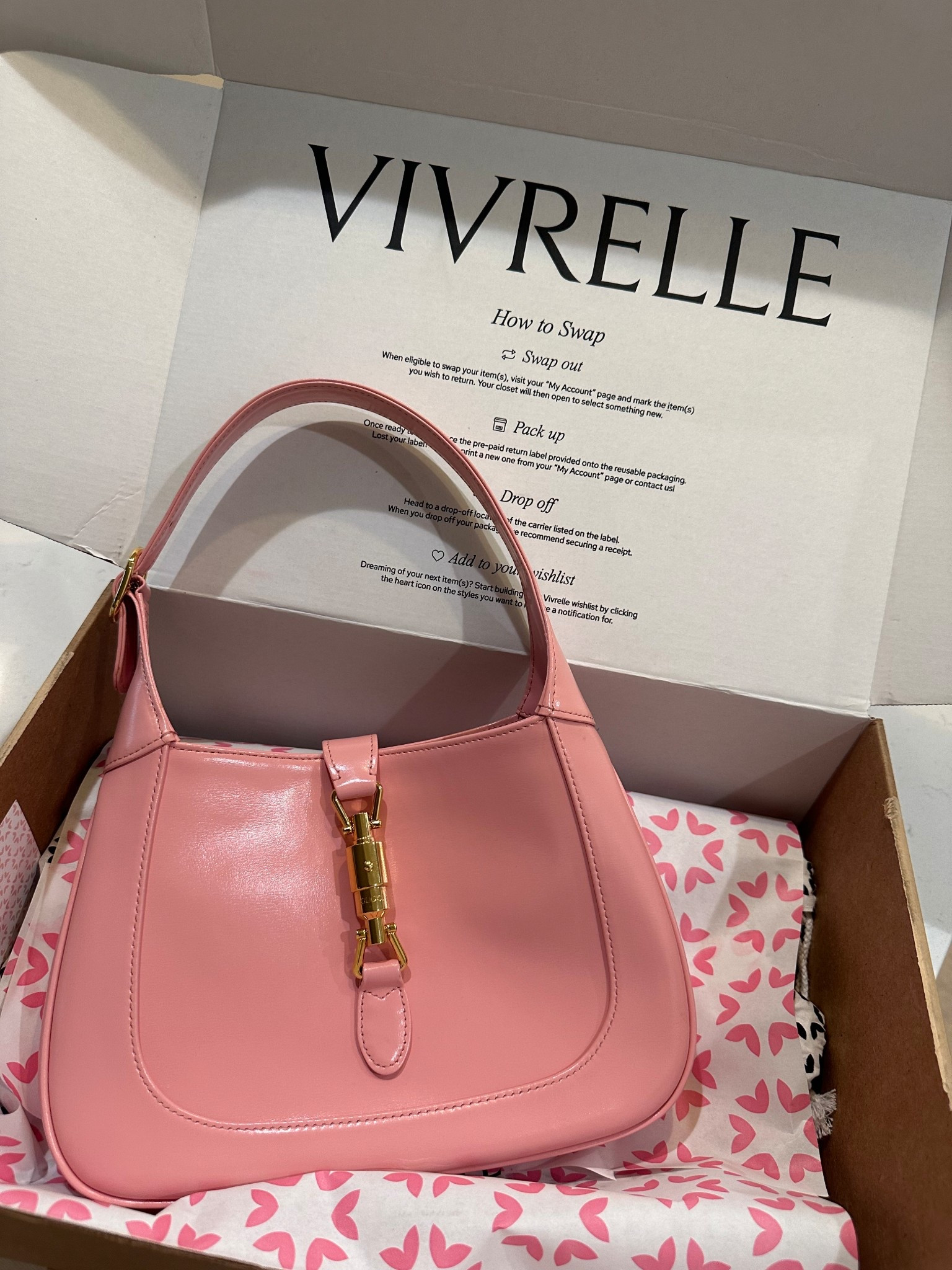 First Vivrelle bag came in! 👛 I’m so obsessed with her! Don’t forget you can use my code MCKENZIJONES to get your first month of Vivrelle FREE! #ad #vivrellepartner 

#LTKmomlife #LTKootd #LTKgrwm