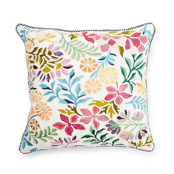 Carnivale Floral Throw Pillow | MacKenzie-Childs