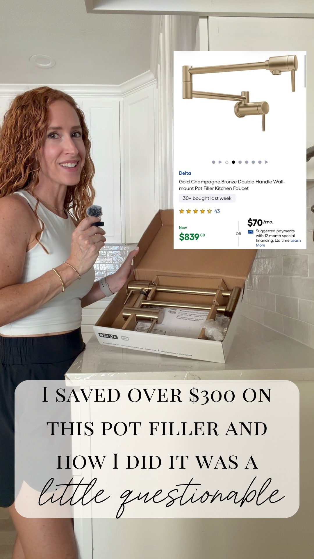 Amazon kitchen renovation find: champagne bronze pot filler for less 🤍

I’m linking the pot filler I chose for our kitchen renovation, but the best savings came from checking Amazon’s “used - like new” option.

On the Amazon product page, look next to the regular “new” price and click the “like new” option if it’s available. That’s where I found mine for $300 less than retail!

Inventory and pricing will fluctuate depending on Amazon returns, open-box availability, and current stock, so the same markdown may not always be there, but it’s definitely worth checking if you’re shopping for kitchen fixtures, bathroom fixtures, lighting, or other home renovation finds!

This champagne bronze pot filler works beautifully with an organic modern kitchen, white oak cabinets, quartz countertops, and warm kitchen finishes. 

 #LTKHome #LTKSaleAlert