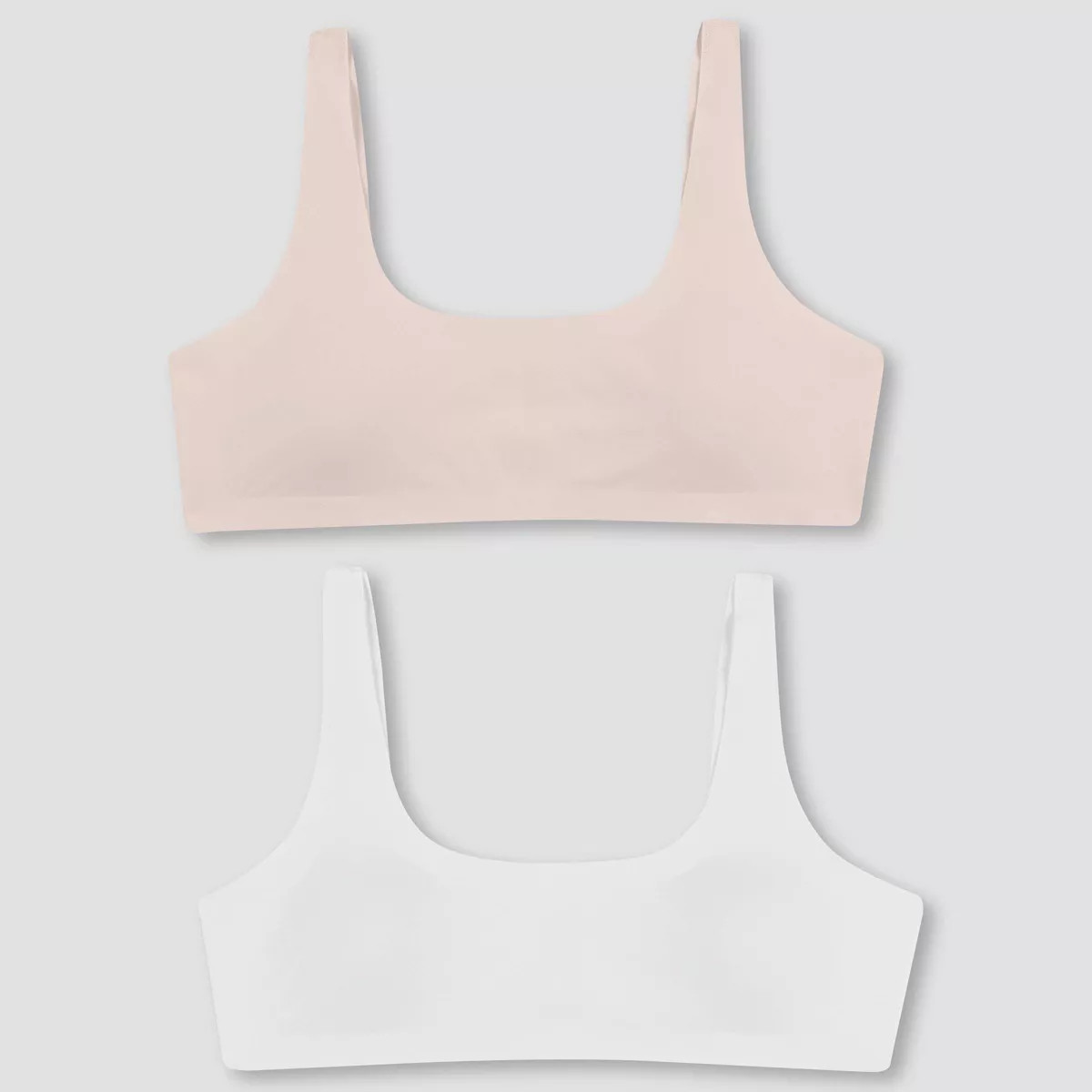 Hanes Girls' 2pk Bonded Comfort Bra | Target