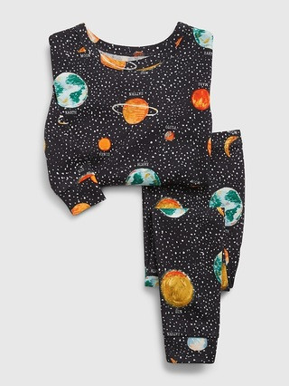 babyGap 100% Organic Cotton Space PJ Set | Gap (US)