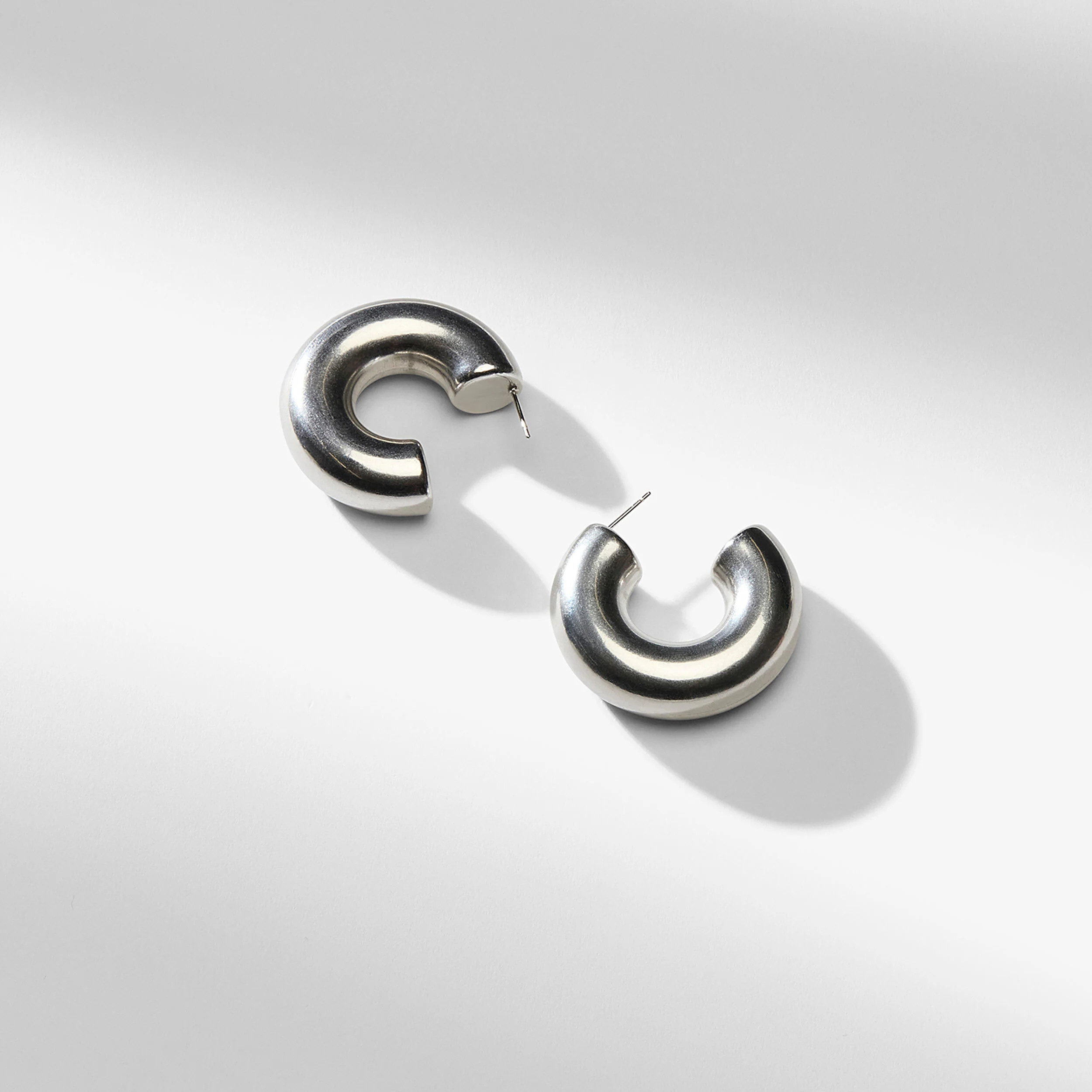 Sansa Earrings - Large :: Silver | MM LaFleur