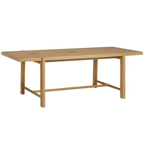 Kenneth Farmhouse Dining Table - Light Natural Oak - Tulsi Home | Dinner Table, Family Table - Brown | One Kings Lane
