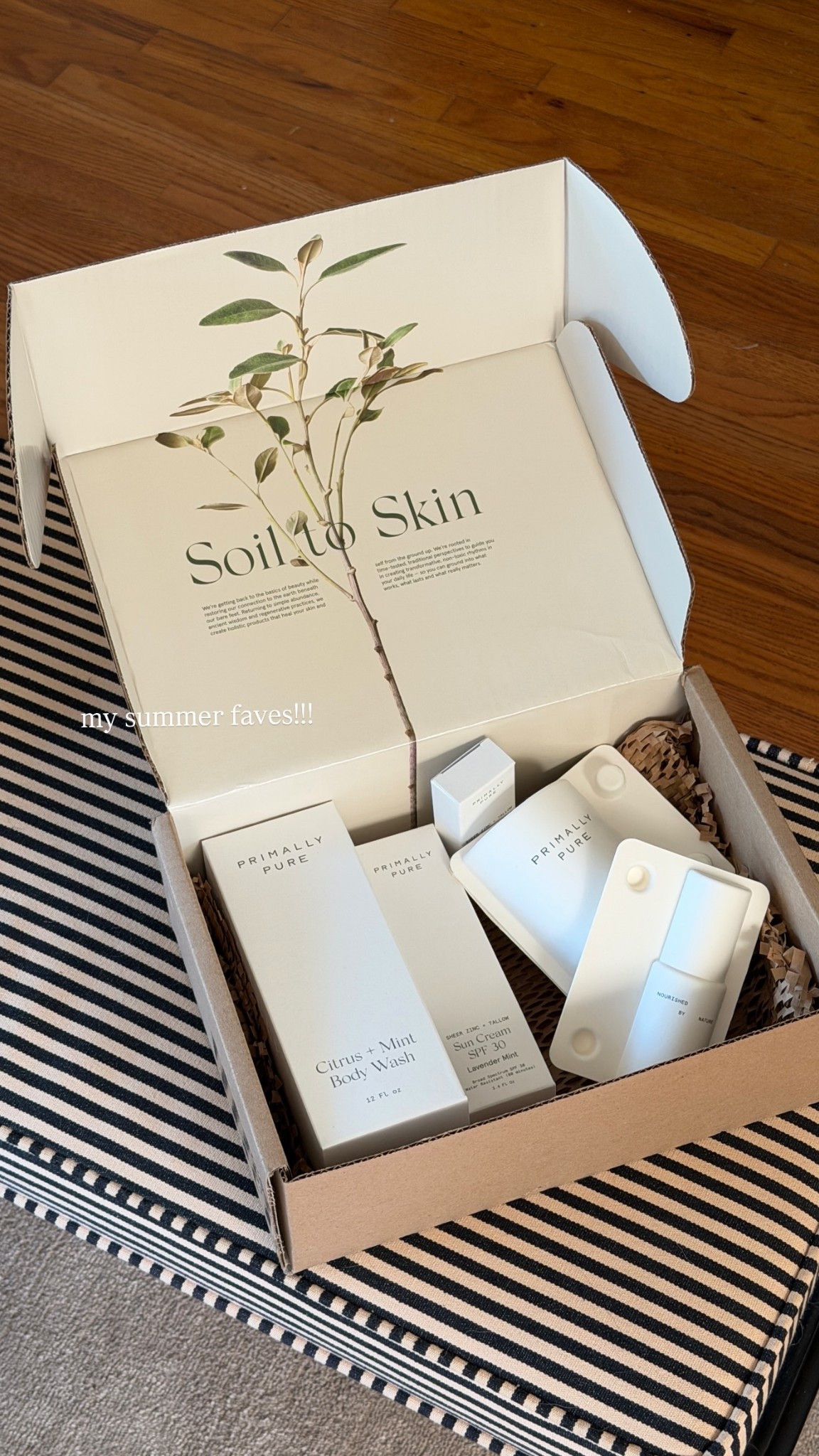 my summer faves for skincare and body care by Primally Pure!!