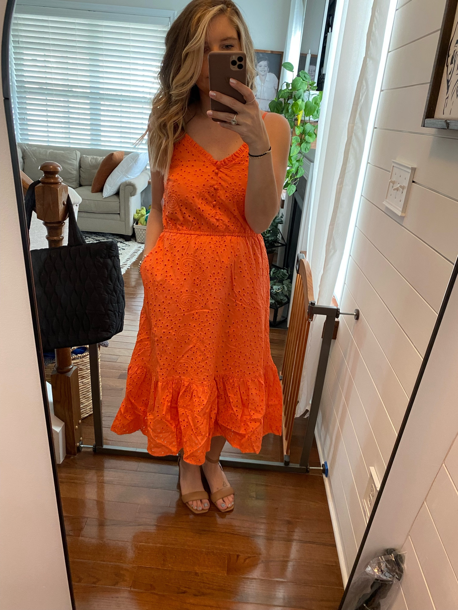 Wearing a size small in dress, should have sized down to XS. 
Heels true size 8 

#LTKstyletip #LTKunder50 #LTKfamily