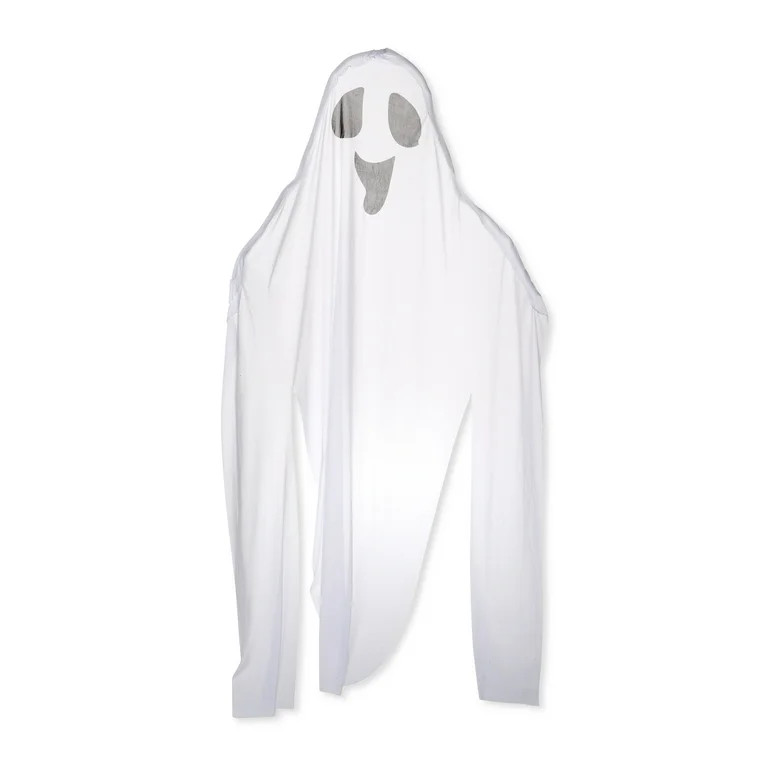 Halloween Hanging Ghost Porch Decor, White, 0.43 lb, 7 ft, by Way To Celebrate | Walmart (US)