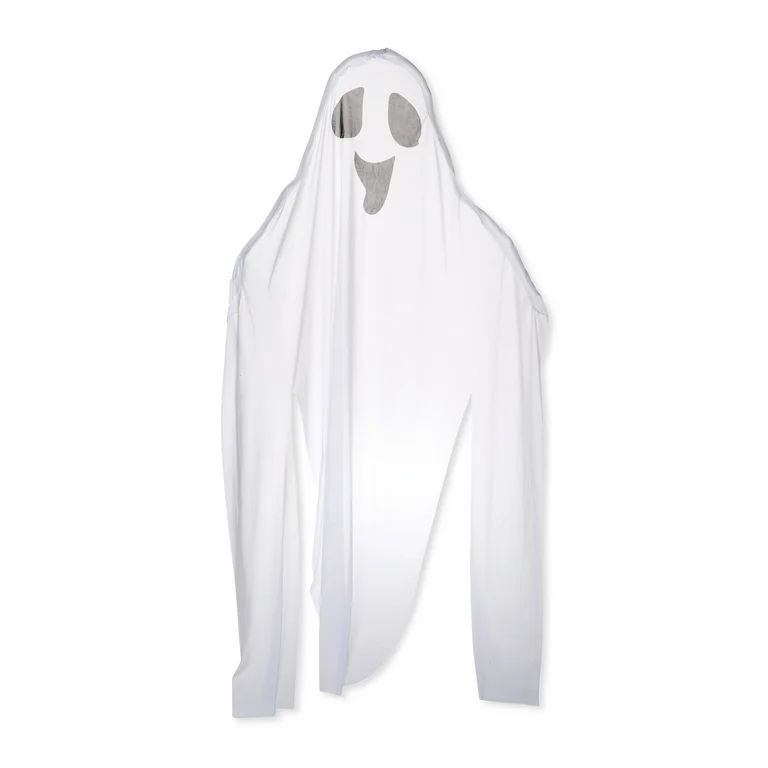 Halloween Hanging Ghost Porch Decor, White, 0.43 lb, 7 ft, by Way To Celebrate | Walmart (US)