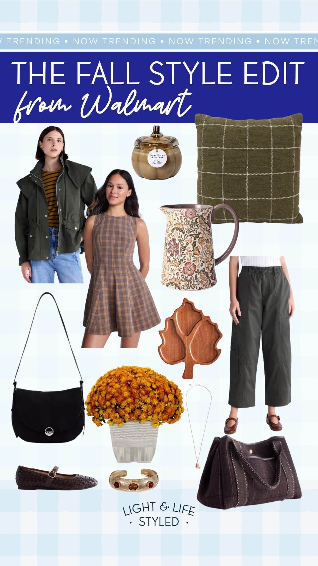 Wait, all of this is from Walmart?! 👀 These trending fall finds are SO good. 

Fall fashion, fall outfit, fall dress, home decor, fall decor, mum, purse, flats, jewelry, accessories, halloween, pants 

 #LTKootd #LTKSeasonal #LTKSaleAlert
