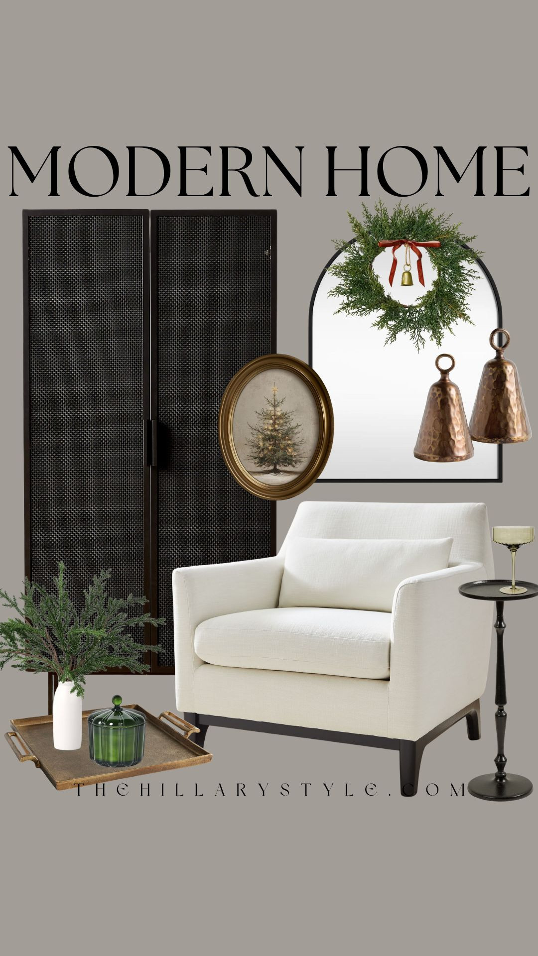 🥂 Elevated Evening Glow: Quiet Luxury Christmas Living Room | Neutral Holiday Decor Tour 🌲 

There is nothing quite like the warm, ambient glow of a Christmas tree at night. ✨ Keeping the holiday styling cozy and refined this year with a focus on natural textures, layered neutrals, and champagne metallics. This is my take on the Quiet Luxury Christmas—it's elegant, sophisticated, and free of clutter. The faux fur throw and chunky knit pillows bring in the essential Scandi-cozy vibes, making this the perfect, tranquil retreat for those slow winter evenings. Pottery Barn, Target, Etsy, AllModern, Crate & Barrel, West Elm. 

#QuietLuxuryChristmas #NeutralHolidayDecor #ModernChristmas #ScandiChristmas #TheHillaryStyle #MonochromeMagic #ElegantChristmas #CozyWinterVibes #HomeInspo #NeutralDecor #ElevatedHome 

  

#LTKHome #LTKSeasonal #LTKHoliday #LTKSeasonal #LTKHome