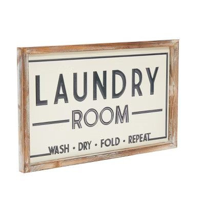 Farmlyn Creek Laundry Room Door Sign, Farmhouse Home Decor (15.7 x 9.8 in) | Target