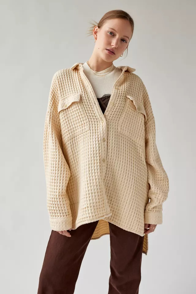 BDG Stanley Waffle Button-Down Top | Urban Outfitters (US and RoW)