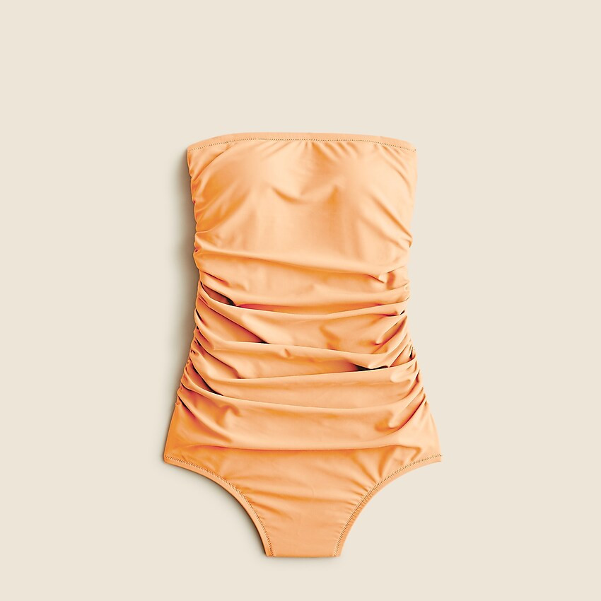 Ruched bandeau one-piece | J. Crew US