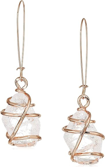 Robert Lee Morris Soho Caged Stone Dangle Earrings, Crystal, one size (RS04705-E01) | Amazon (US)