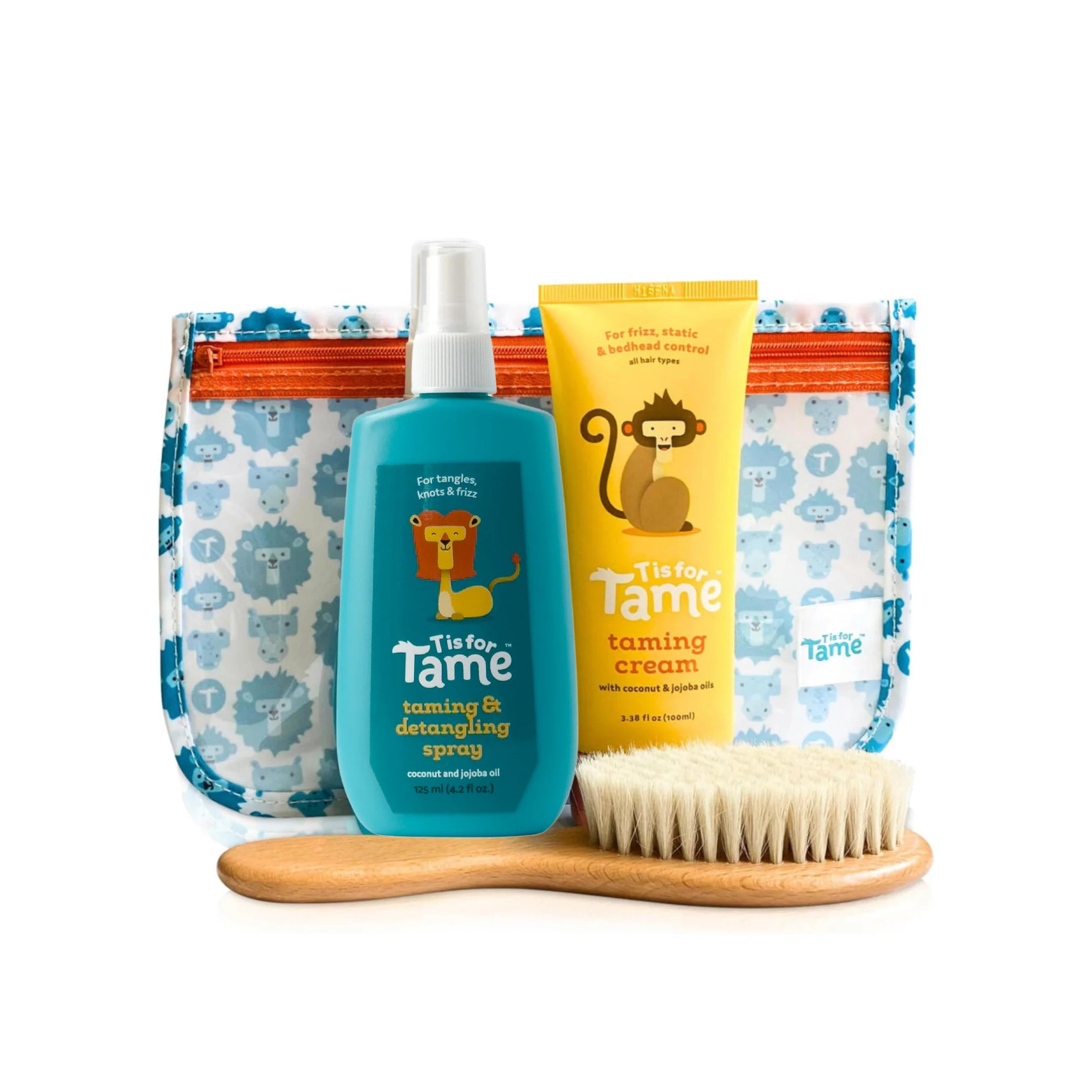 Baby Hair Care Starter Kit With Wood Brush - T is for Tame | T is for Tame