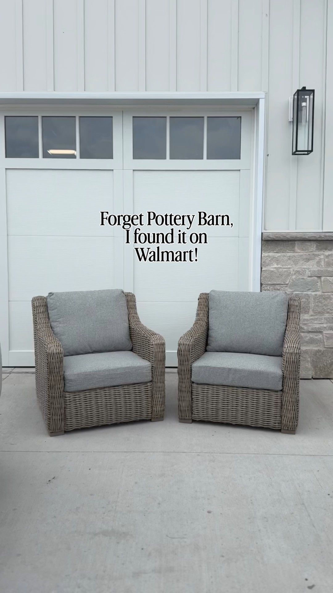 Hands-down, the best patio set! 🙌 It sells out every year! Now there are new colors, including cream cushions with tan woven frames. We have the gray set from last year and still love it, also comes with covers. Looks like $$$$ (aka Pottery Barn) but Walmart pricing. 

We used two sofas, two swivel chairs and two stationary chairs to create this look. We also have the matching ottomans (not shown here). 

#walmarthome #walmartpatioset #patiofurniture #backyardinspo

#LTKHome #LTKSeasonal