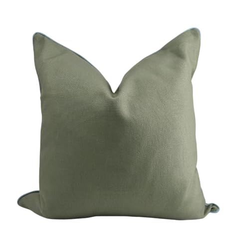 Jillien Harbor Greenwich Green Pillow Cover Solid Grandmillennial Pillow Cover | Amazon (US)