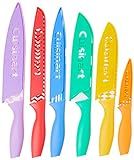 Cuisinart C55-12PR1 12-Piece Printed Color Knife Set with Blade Guards, Multicolored | Amazon (US)