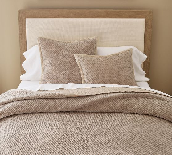 Cross Stitch Velvet Quilt | Pottery Barn (US)