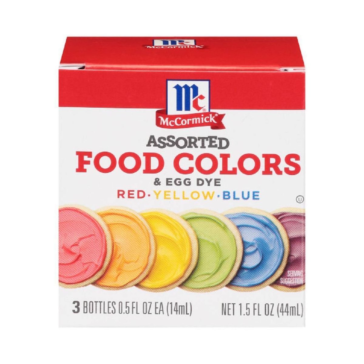 McCormick Assorted Food Coloring Kit - 3pk / 1.5oz | Target