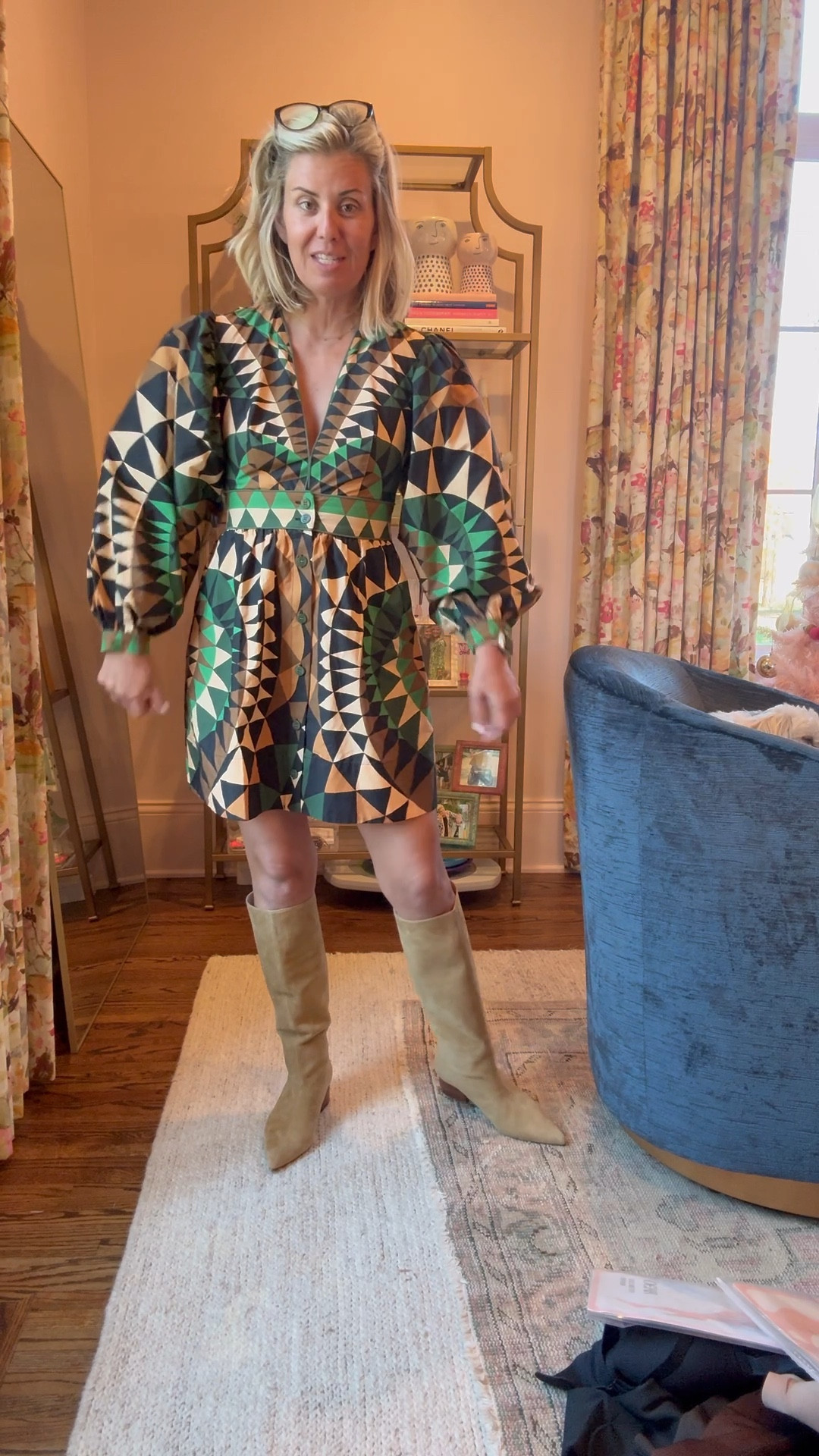 Loving the fit and print of this one!

I’m in xs and it fits but maybe should size up to small for “growing room”



#LTKOver40 #LTKootd #LTKHoliday