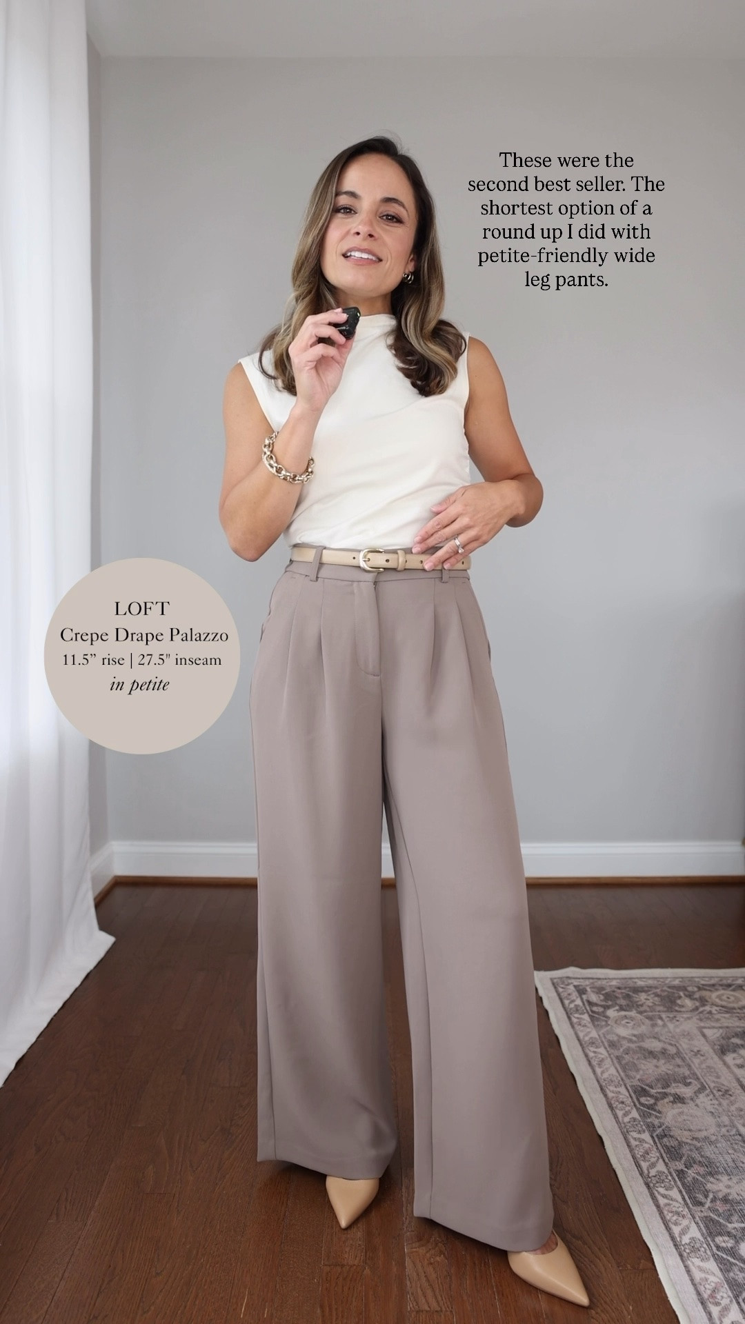 The top five things my petite friends purchased in the month of August! 

2. LOFT versa crepe drape palazzo pants: petite 00 11.5” rise, 27.5” inseam

#LTKPetite
