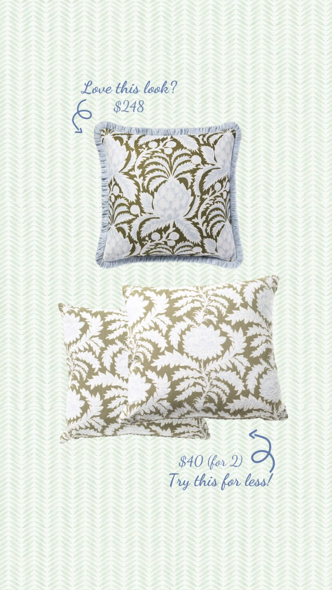 Serena and lily dupe
Serena and lily lookalike
Serena and lily look for less
Designer dupe
Designer look for less
Designer lookalike
Grandmillennial pillows
Green and blue pillow covers
Affordable pillow cases 
Affordable pillow covers 

#LTKfindsunder50 #LTKhome #LTKstyletip