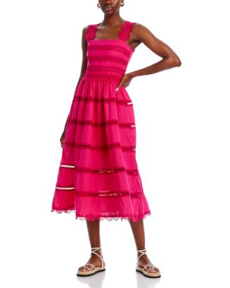 Waimari Kate Lace Trim Midi Dress - Exclusive   | Bloomingdale's Women Dresses | Bloomingdale's (US)