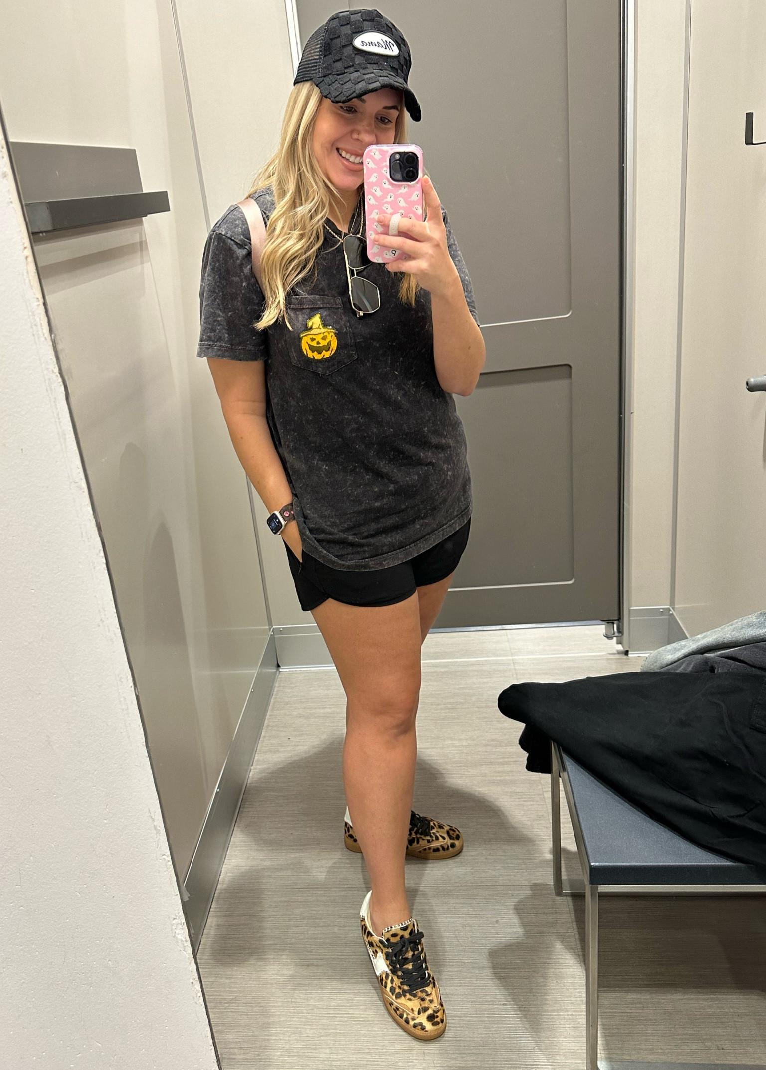 Did my normal size in these leopard sneakers! 