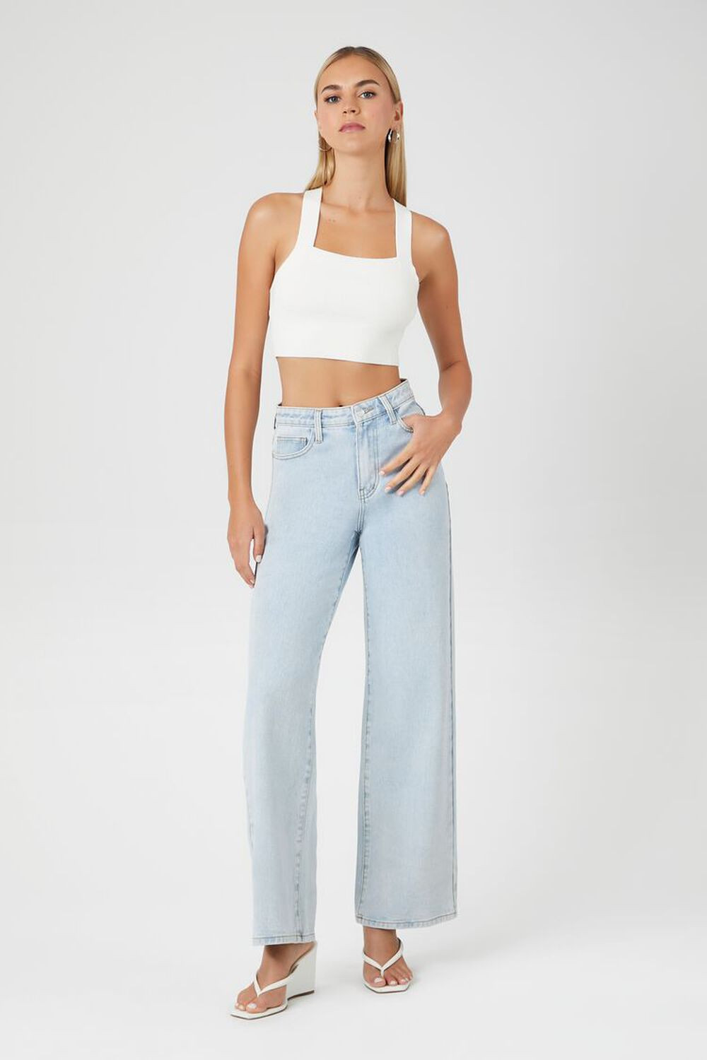 Sweater-Knit Crisscross Tank Top | Forever 21 (US)