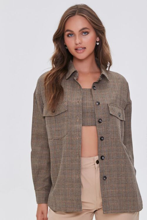 Plaid Shirt & Cropped Cami Set | Forever 21 (US)