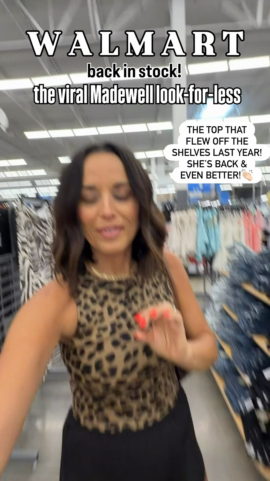 Y’ALL. The viral Walmart look-for-less top is finally back in stock! 👏🤎

This was one of the most talked about Walmart finds last year and for good reason. It gives designer vibes without the designer price tag, and the leopard print is too good.

If you missed it the first time around, this is your sign to grab it before it disappears again!

Size XS
5’3 for reference