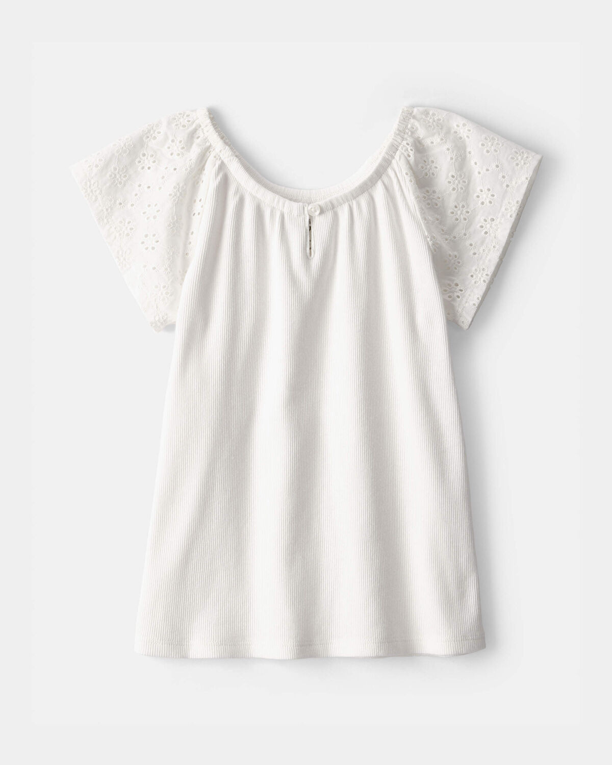 Girls Eyelet Top - White | Carter's Inc