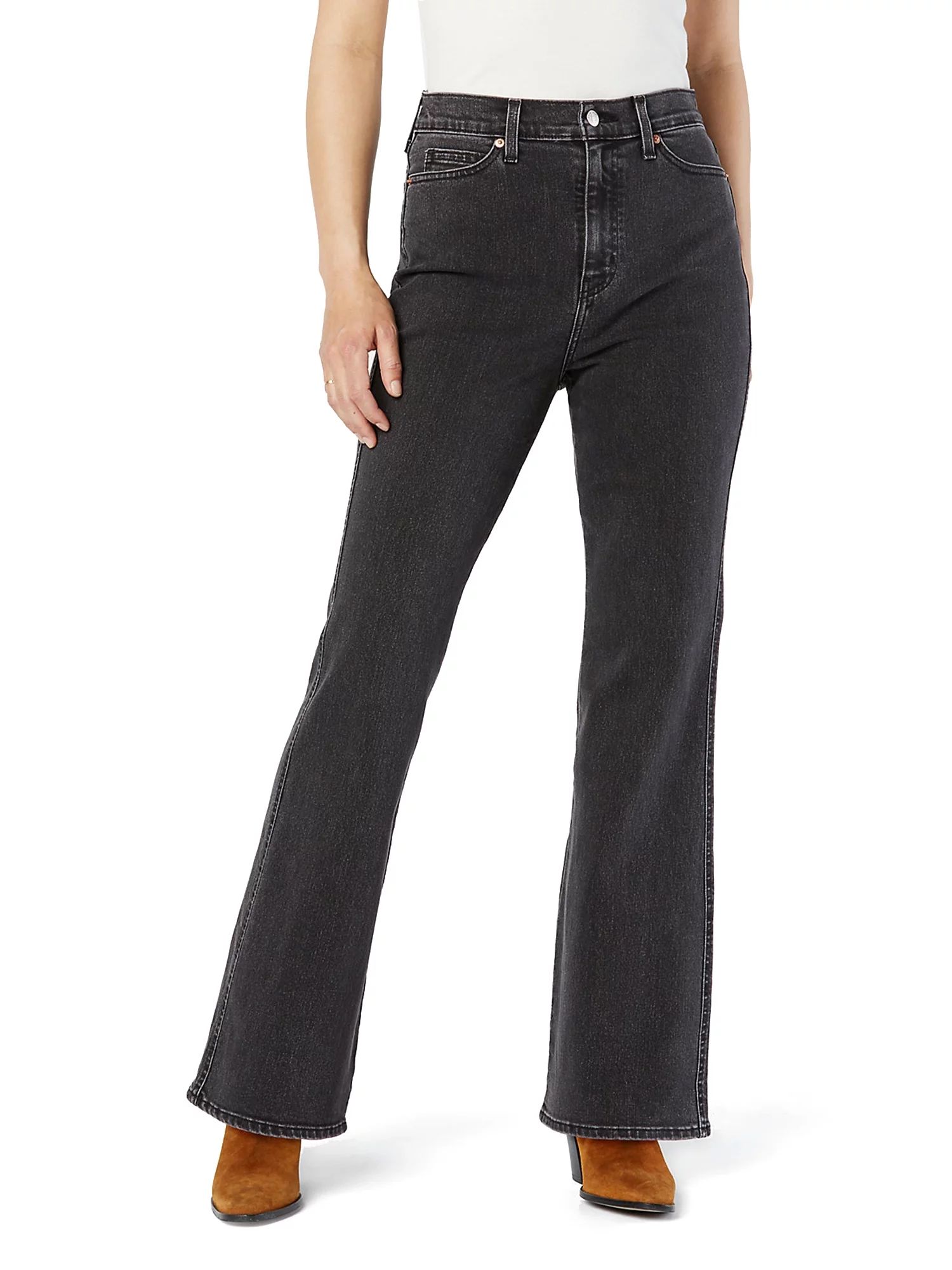 Signature by Levi Strauss & Co. Women's and Women's Plus Heritage High Rise Flare Jeans | Walmart (US)