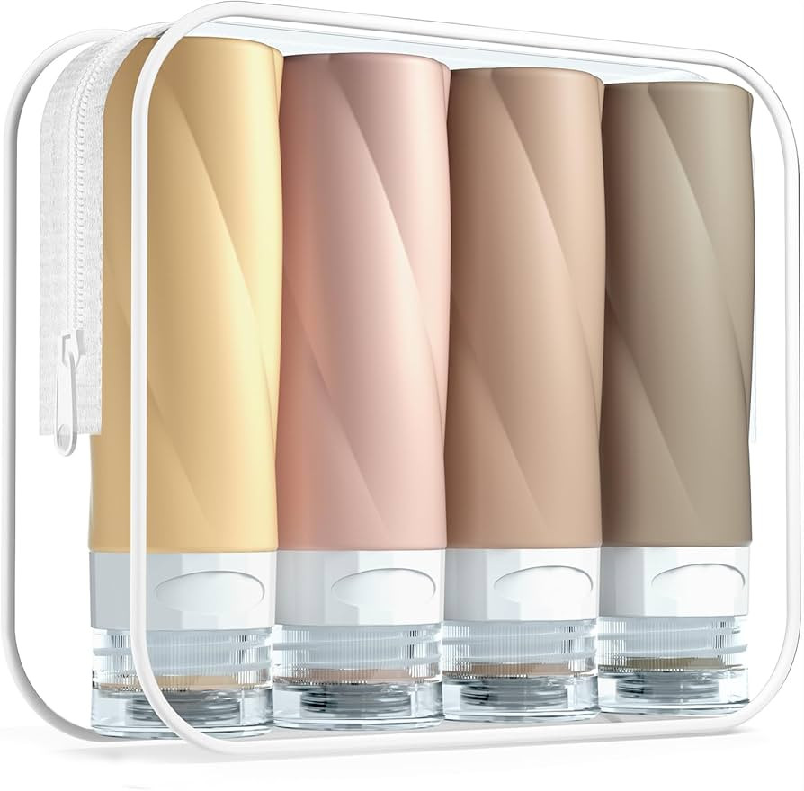 Gemice Travel Bottles for Toiletries, 3oz Tsa Approved Travel Size Containers BPA Free Leak Proof... | Amazon (US)