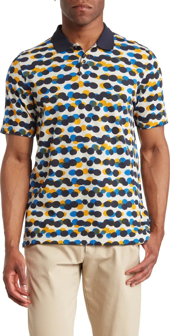 Rible Piqué Print Cotton Polo | Nordstrom Rack