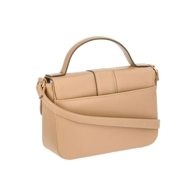 Time and Tru Women's Vida Crossbody Bag, Mocha Splash | Walmart (US)