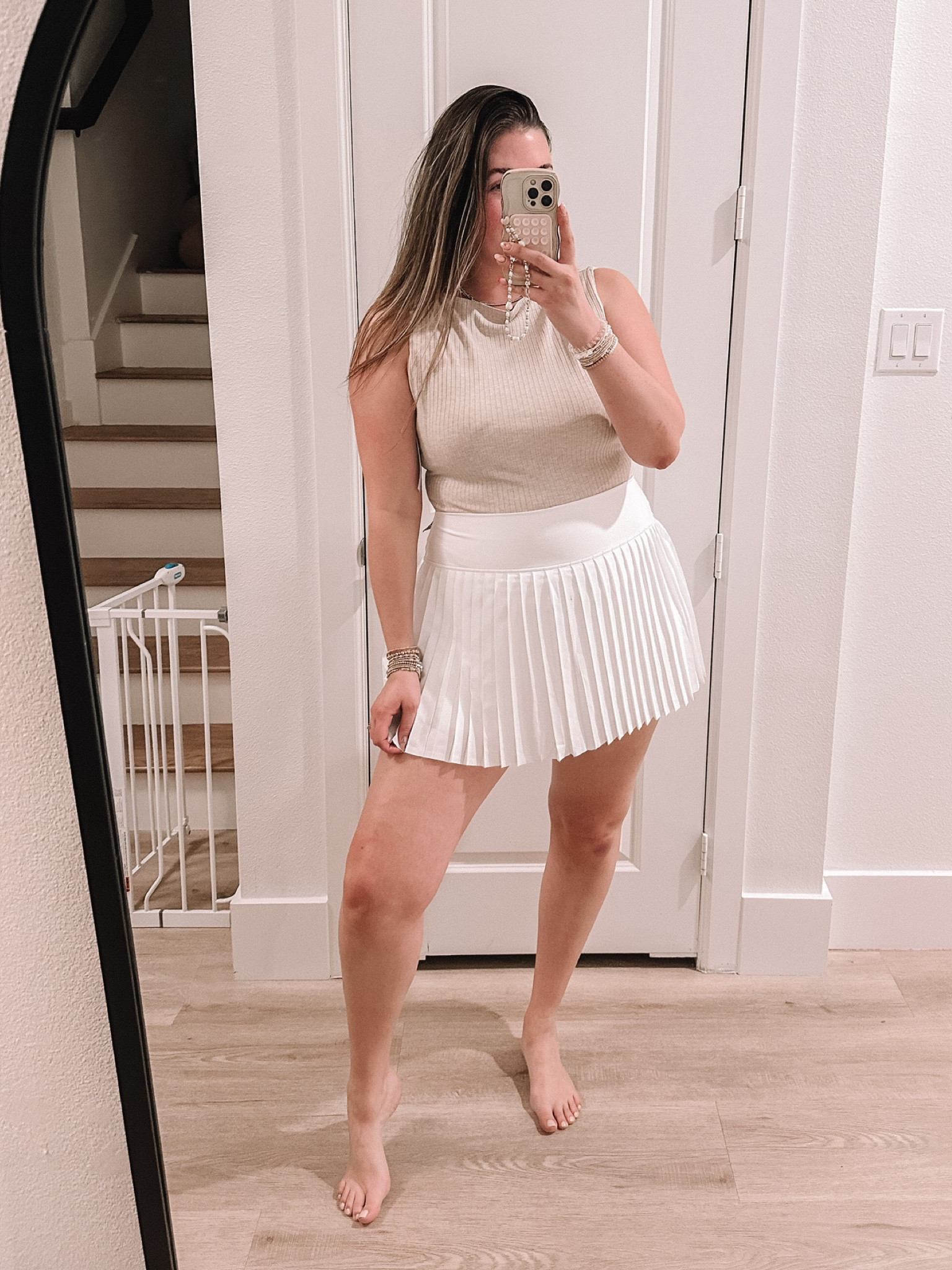 Abercrombie on sale! How fun is this skirt for spring?? And pair this neutral bodysuit with anything! 

#LTKsalealert #LTKSeasonal