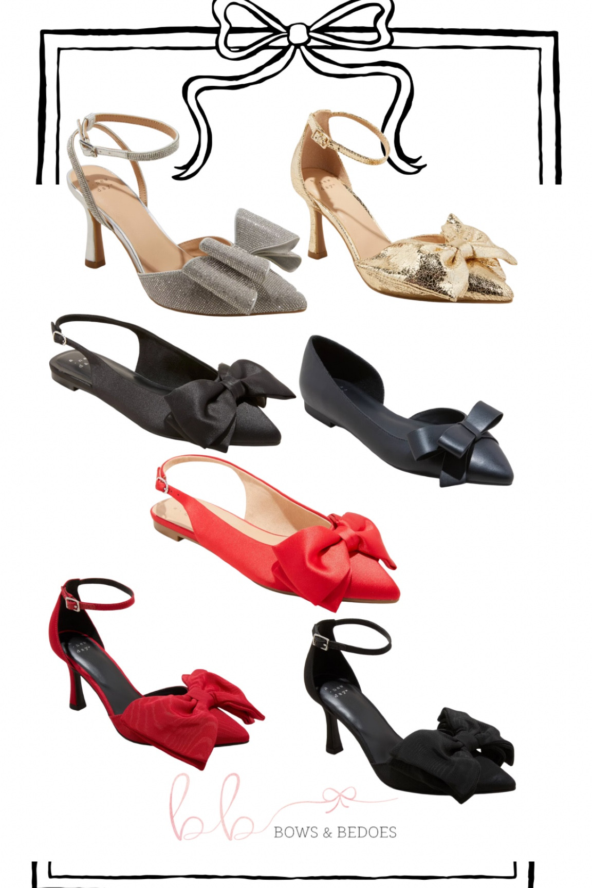 Holiday shoes, Target shoes, Bow shoes, Bwo flats, Bow heels, Holiday style 

#LTKFindsUnder50 #LTKShoeCrush #LTKHoliday