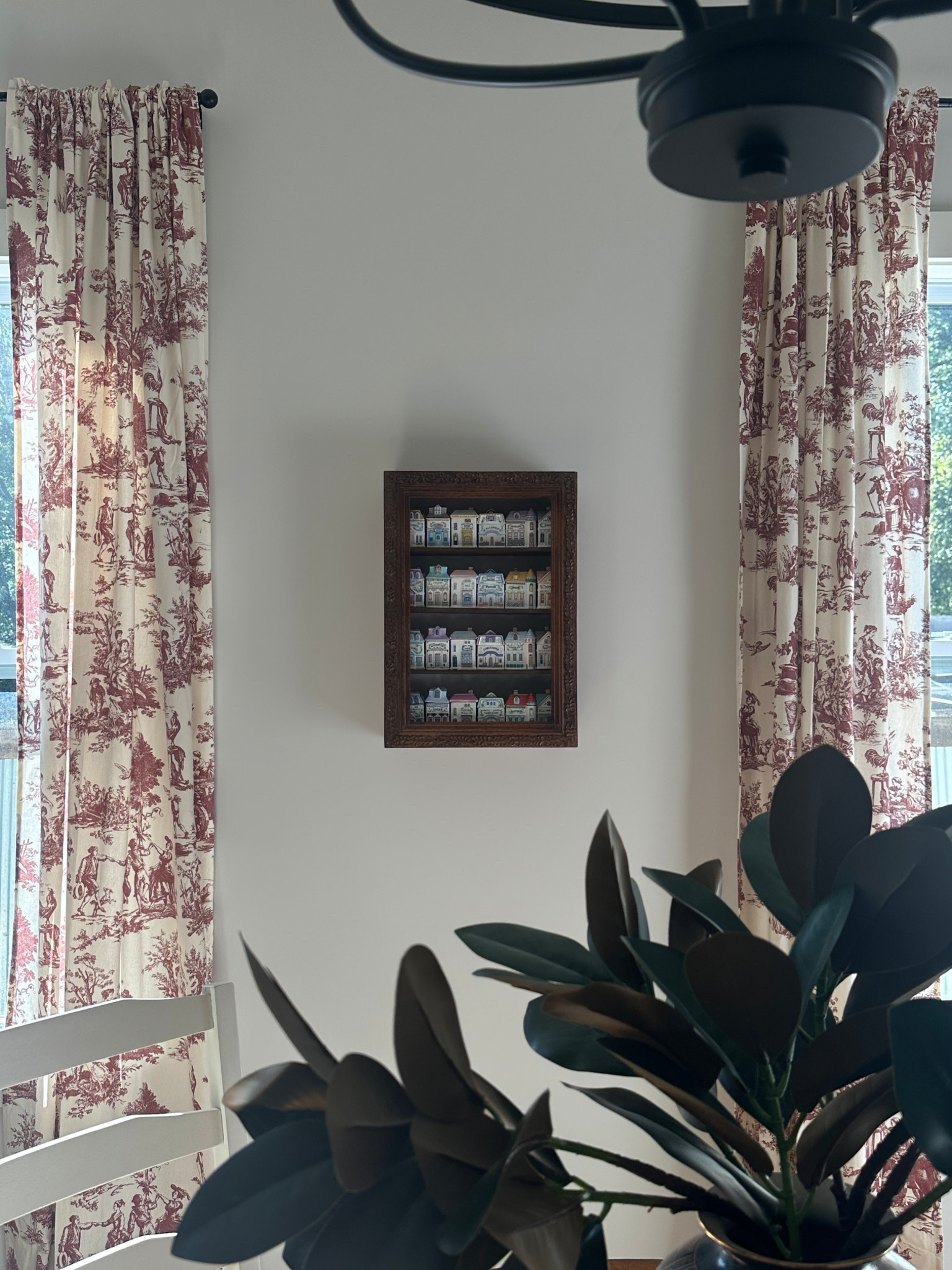 Hanging wall shelf perfect for vintage items and fits the Lenox spice village 

#LTKHome #LTKSeasonal