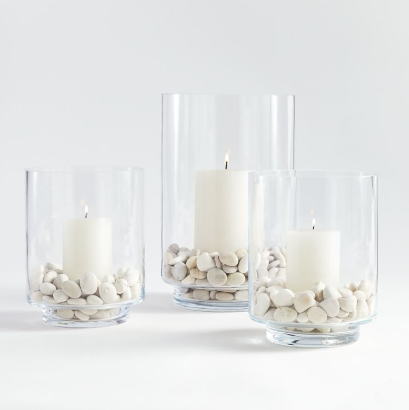 Taylor Hurricane & Beach Candlelight Arrangement | Crate & Barrel | Crate & Barrel