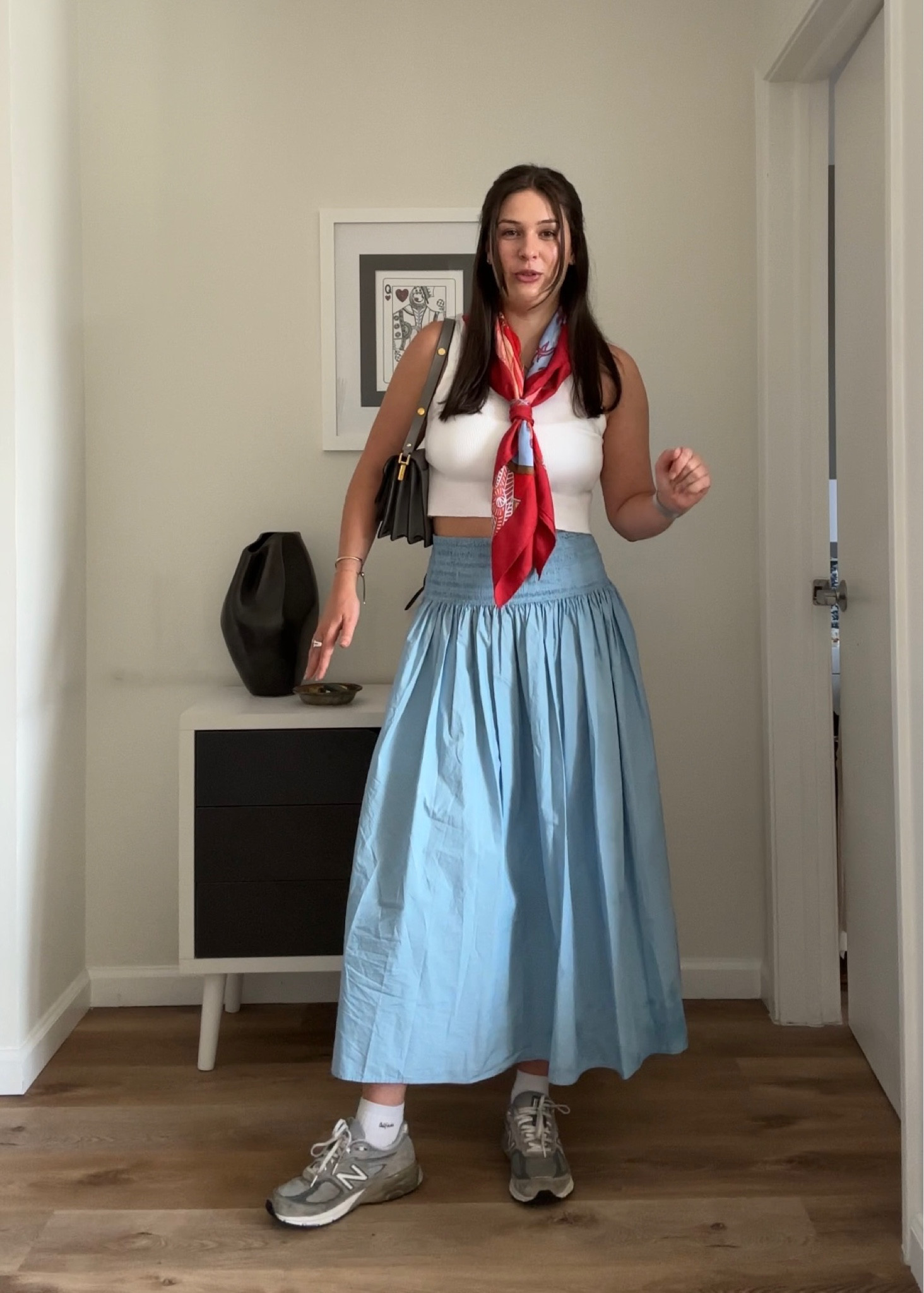 OOTD to run out shopping - loving this maxi skirt from COS for warmer days and to dress it down I went for my trusty New Balance 990s

#LTKFind #LTKSeasonal