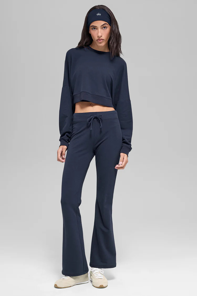 Cropped Sway Crew Neck Pullover | Alo Yoga (US)