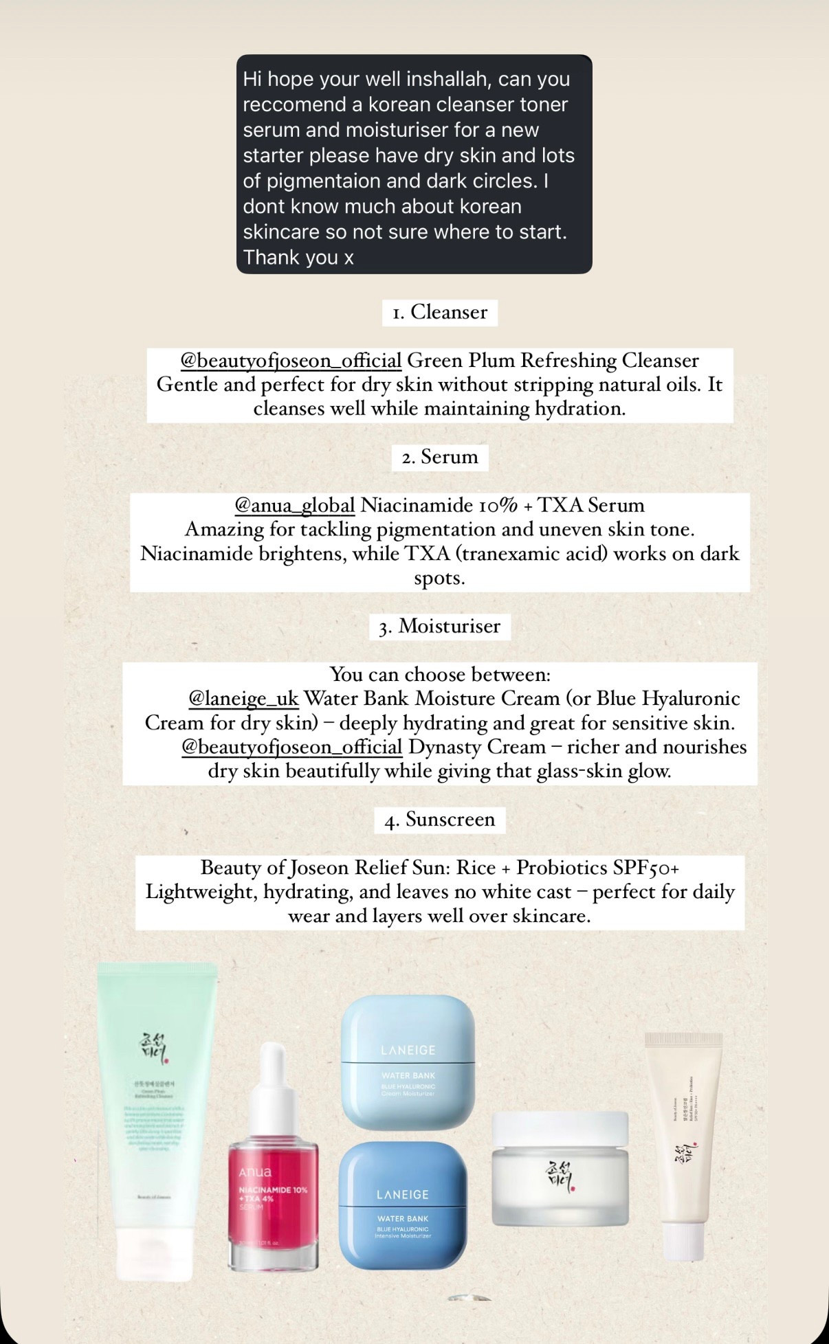 Skincare routine for dry pigmented skin 🫶🏼

#LTKbeauty #LTKspring #LTKAprilSpotlight