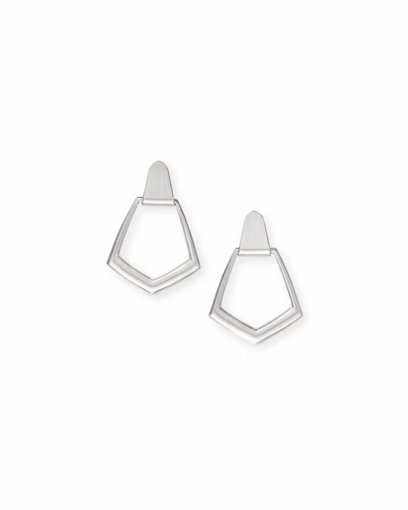 Paxton Hoop Earrings in Bright Silver | Kendra Scott | Kendra Scott