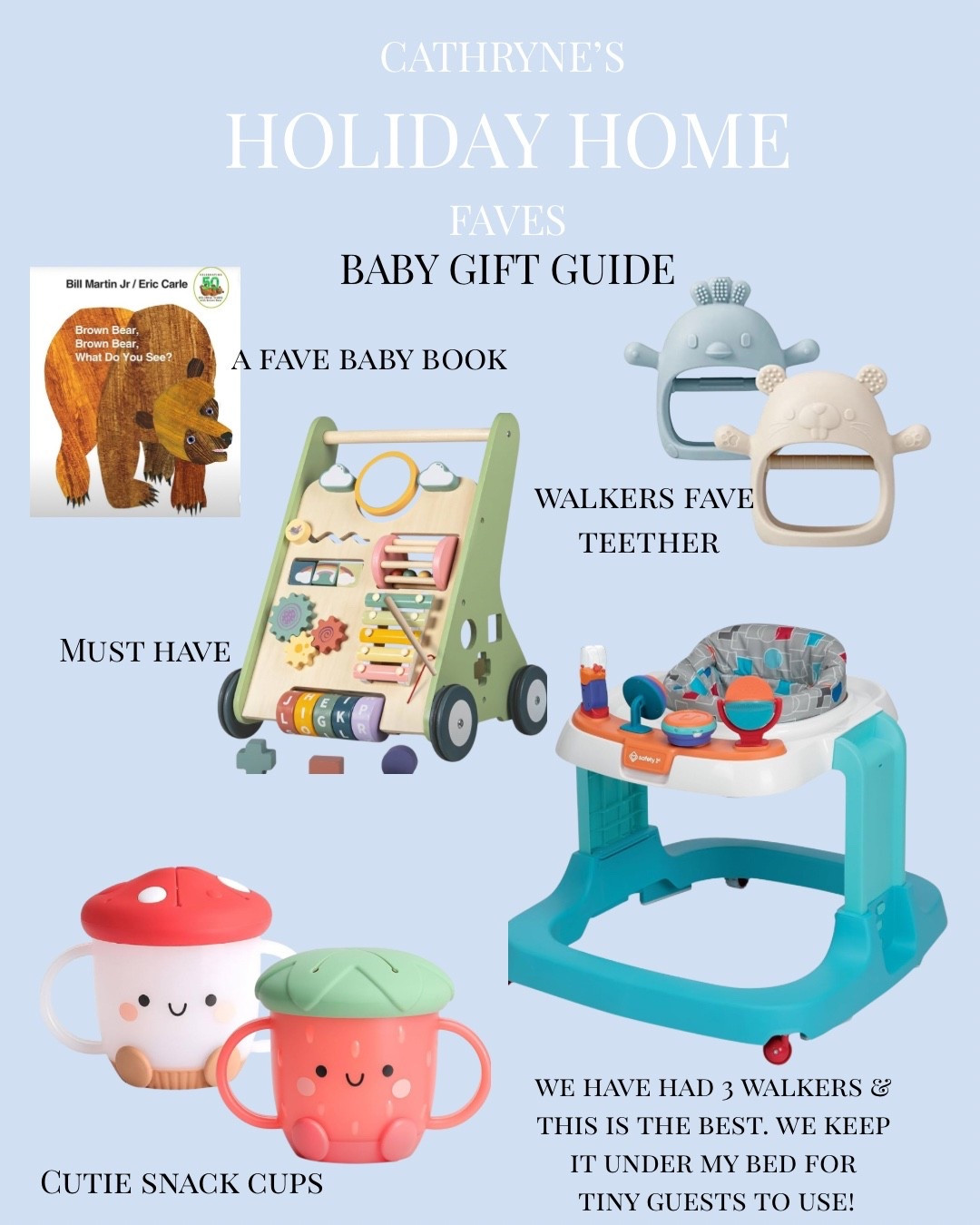 Baby Gift Guide | Newborn Christmas Ideas 

#LTKHoliday #LTKBaby #LTKGiftGuide