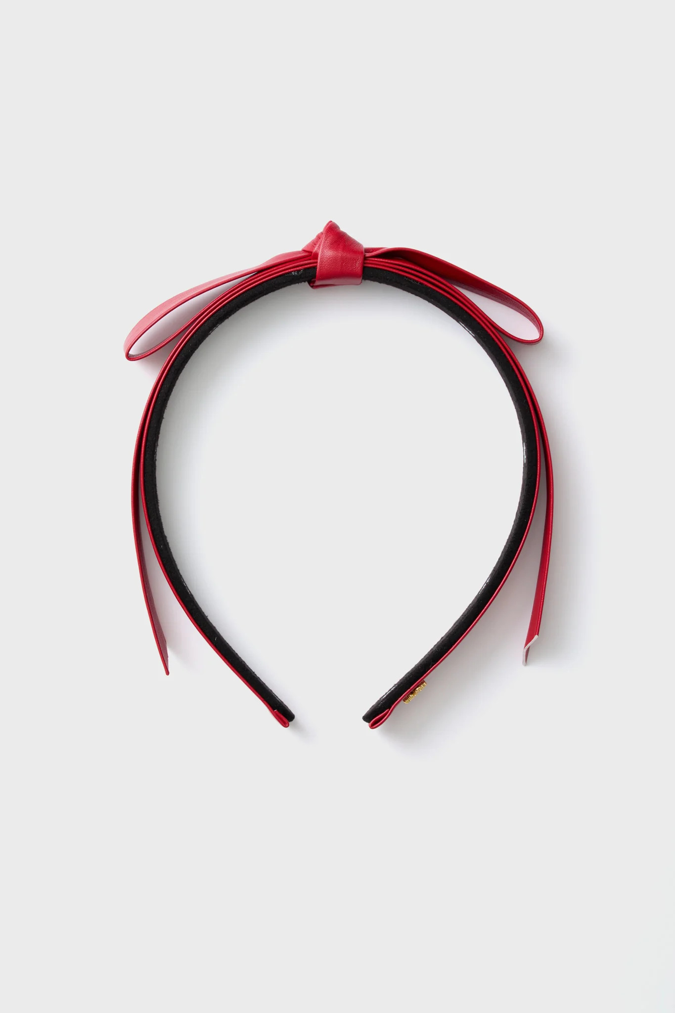 Lipstick Red Bardot Faux Leather Headband | Tuckernuck (US)