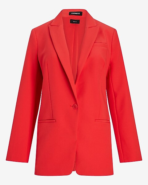 Supersoft Twill Boyfriend Blazer | Express